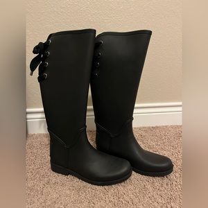 Coach Tristee Rubber Boots - Size 8